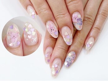 ネイルコレクション ピンク(Nail Collection Pink)/ジェル付け放題☆くま：夢かわ