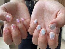 エイト 吉祥寺店(eight)/チークとキラキラアートネイル♪