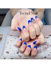 トレンドネイルスタジオ(Trend Nail Studio)/フレンチネイルのスカルプ長出し