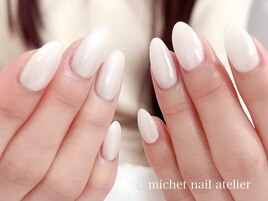 ホワイトミラーネイル