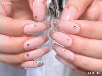 ネイルサロン ファストネイル プライムツリー赤池店(FASTNAIL)/ワンホン×ラメフレンチネイル