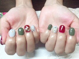 秋カラーネイル