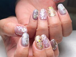 奥行き桜ネイル　マグネット