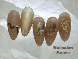 キラキラ秋のネイルコース¥7980