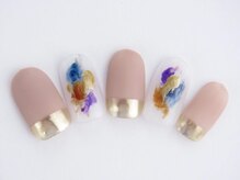 まつげアンドネイル ディアマンローズ(DIAMANT ROSE)/塗りかけアート・90分6930円