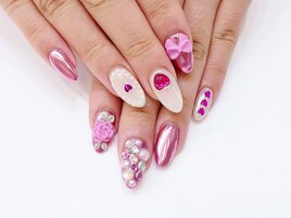 ジェル放題☆ミラーネイル