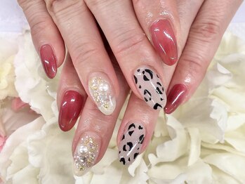ディーネイル 京橋(D-nail)/立和名/大人ヒョウ柄ネイル☆