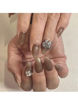 クイーン(Queen)/ワンカラーパーツネイル