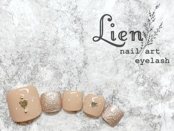 リアン 川崎店(Lien)/シンプルフット★ハートネイル