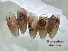 アムールユシマテン 上野湯島店(Amour)/キラキラ秋のネイルコース¥7980