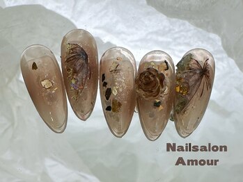 アムールユシマテン 上野湯島店(Amour)/キラキラ秋のネイルコース¥7980