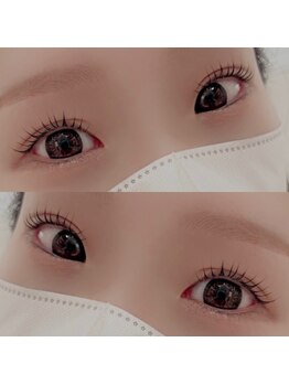 オンニ(onni)の写真/韓国新トレンド【まつげティント】ブラックティントパーマ◎束感コーティング付◎韓国アイドルまつ毛