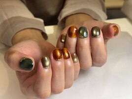 べっ甲とカーキグリーンマグ