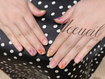 アクイユ 銀座店(ACCUEIL)/ハロウィン風ネイル