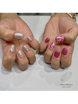 サロン ミツワ(Salon Mitsuwa)/アシンメトリーネイル