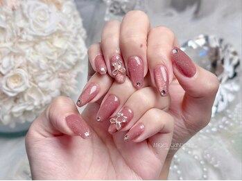エンジェルガーデンネイル 池袋店(Angelgarden nail)/春ピンクネイル