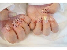 ネイル フライガール(nail FLY GIRL)/春のレオパードネイル♪