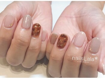 ネイルズ ララ(nails Lala)/シンプルべっ甲ネイル
