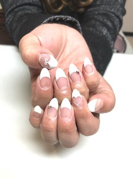 キュアネイル 京成津田沼店(Cure Nail)/ハートフレンチ
