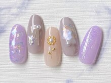 ネイルサロン インプレス(Impress)/スタッズフラワーネイル