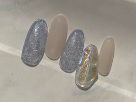 オーロラビジューネイル