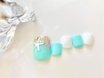 ネイルサロン アミ(Amie)/夏☆シェルネイル♪フット