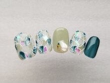 ネイルフロンティア 吉祥寺(NAIL FRONTIER)/春ステンドグラス¥11980