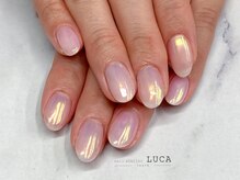 ネイルアトリエルカ(nail atelier LUCA)/M-338 大人可愛いオーロラネイル