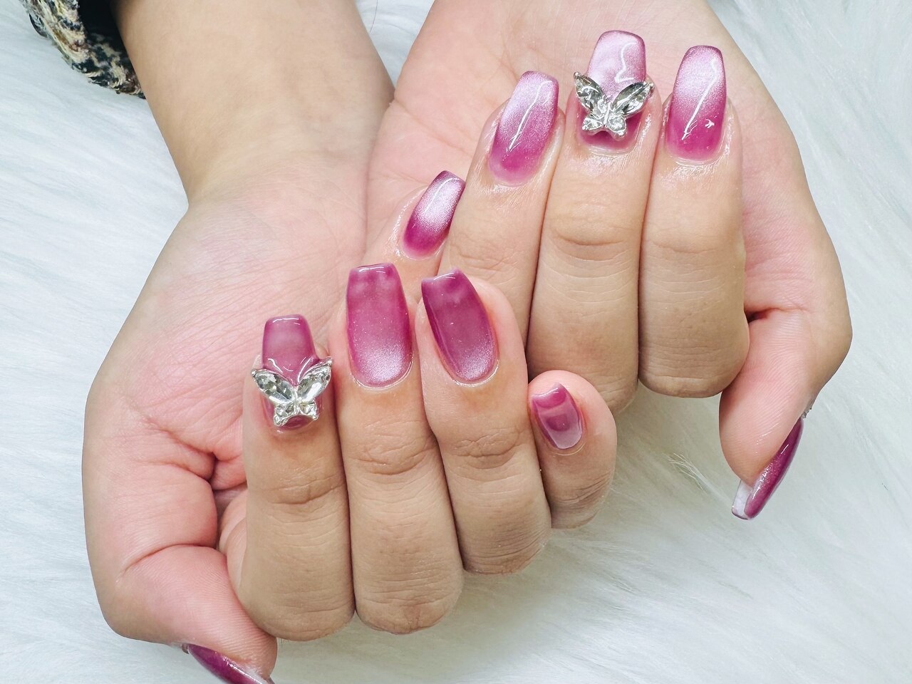 DesignB＋有料パーツ . . . #韓国ネイル#ニュアンスネイル##宝石ネイル