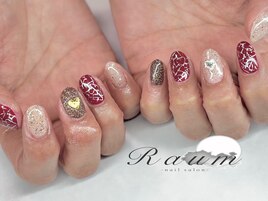 ハートネイルデザイン￥9900