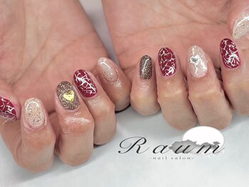 ラウム(Raum)/ハートネイルデザイン¥9900