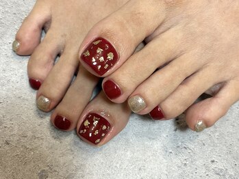 ネイルズピクシー ルヴィルーム(Nail's pixie REVI room)/シンプルフットネイル