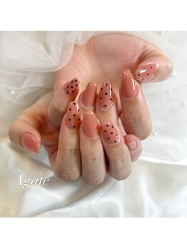 アゲート(Agate)/ちびハートネイル