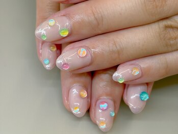 フォフォネイル 自由が丘(Fofo nail)/【ストーン主役ちゅるワンホン】