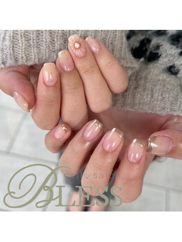 ブレス(BLESS)/フレンチ×ぷっくりフラワー