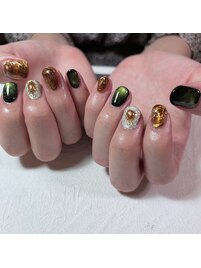 マグネット/ブラウン/ゴールド