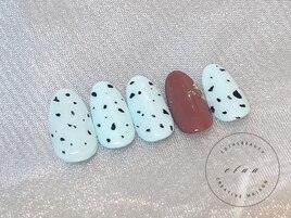 チョコミントネイル