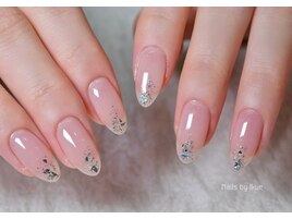 クリアネイル/艶ワンカラー/ラメ