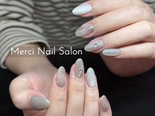 メルシー(Merci)/秋マーブルネイル