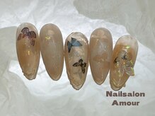 アムールユシマテン 上野湯島店(Amour)/キラキラ秋のネイルコース¥7980