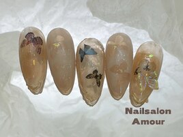 キラキラ秋のネイルコース¥7980