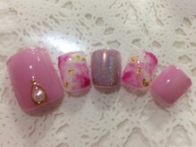 ネイルサロン リリオ(Nail Salon Ririo)/ピンクフットネイル
