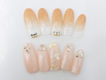 ネイルサロンセレーネ(Selene)/ベージュ　オフィスネイル