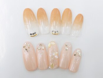 ネイルサロンセレーネ(Selene)/ベージュ オフィスネイル