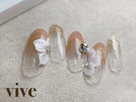 エンボスフラワーネイル☆