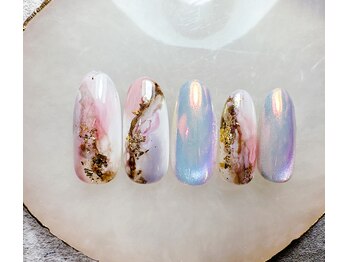 ミルネイル(Mil Nail)/大理石！ミラーネイル