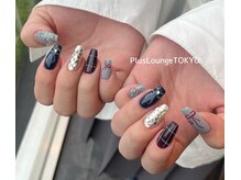プルースラウンジ トウキョウ(Plus Lounge TOKYO)/シックカラーリボンネイル♪
