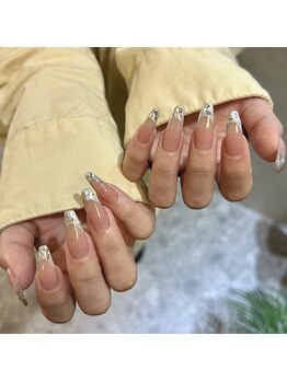 ジーナ 天神(Zina)/ガラスフレンチホログラムハート