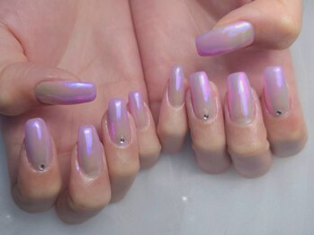 ネイルバイピヌ(nail by pinu)/グラデーション×オーロラ