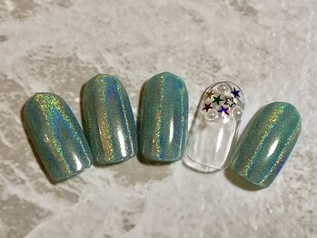 ネイルサロン ウノ 湘南平塚(UNO)/ユニコーン &nbsp;グリーン